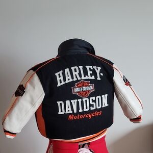 Harley-Davidson Black and White Kids Puffer Jacket